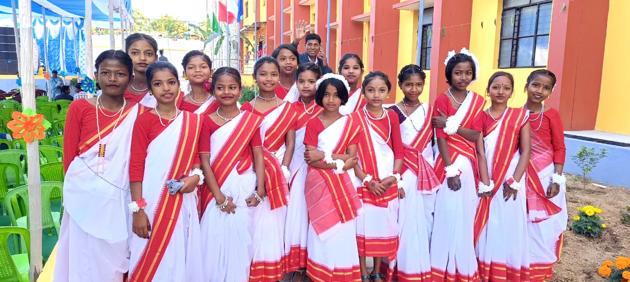 Students at cultural event